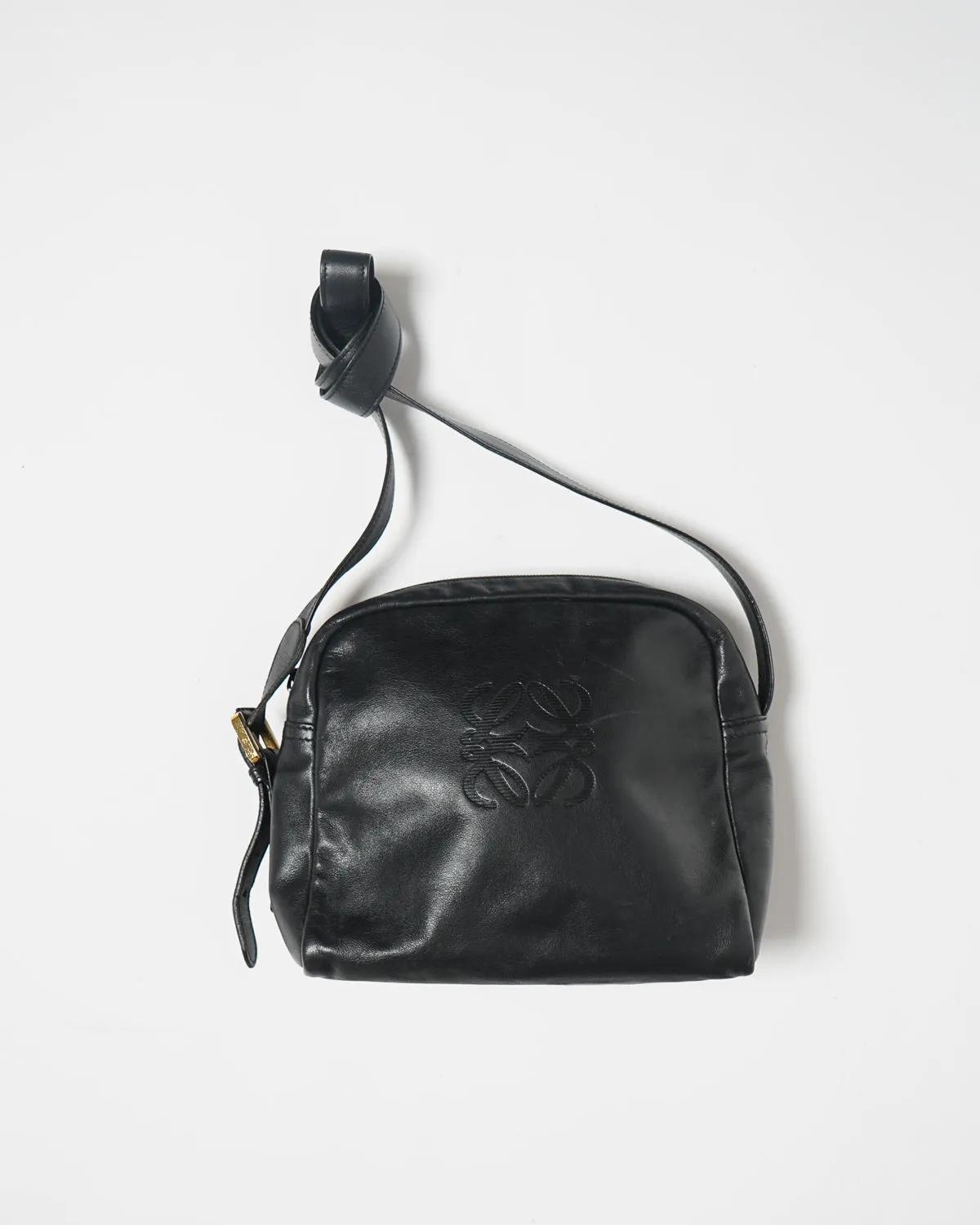 Black Leather Shoulder Bag