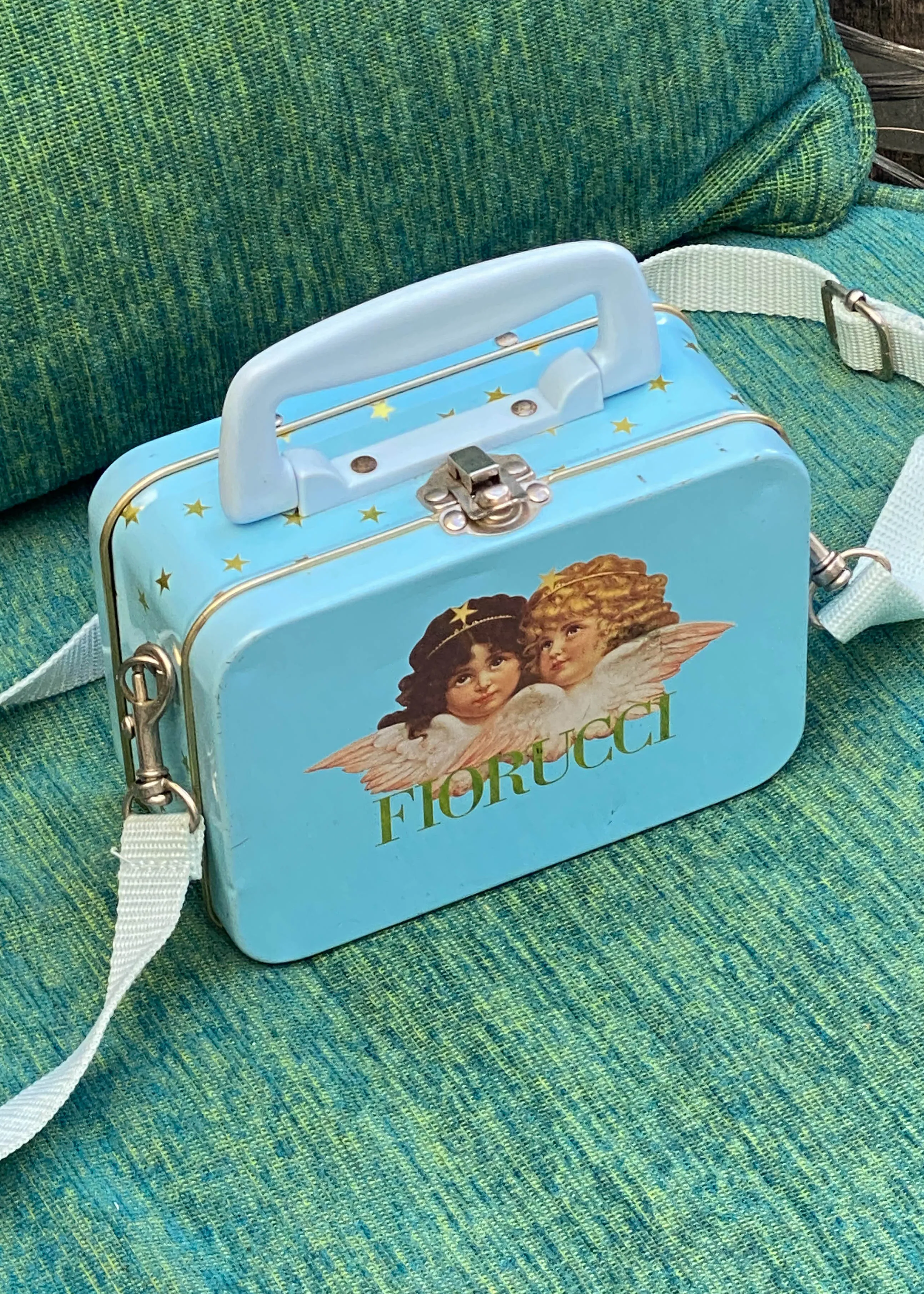 Vintage Blue Fiorucci Box Bag