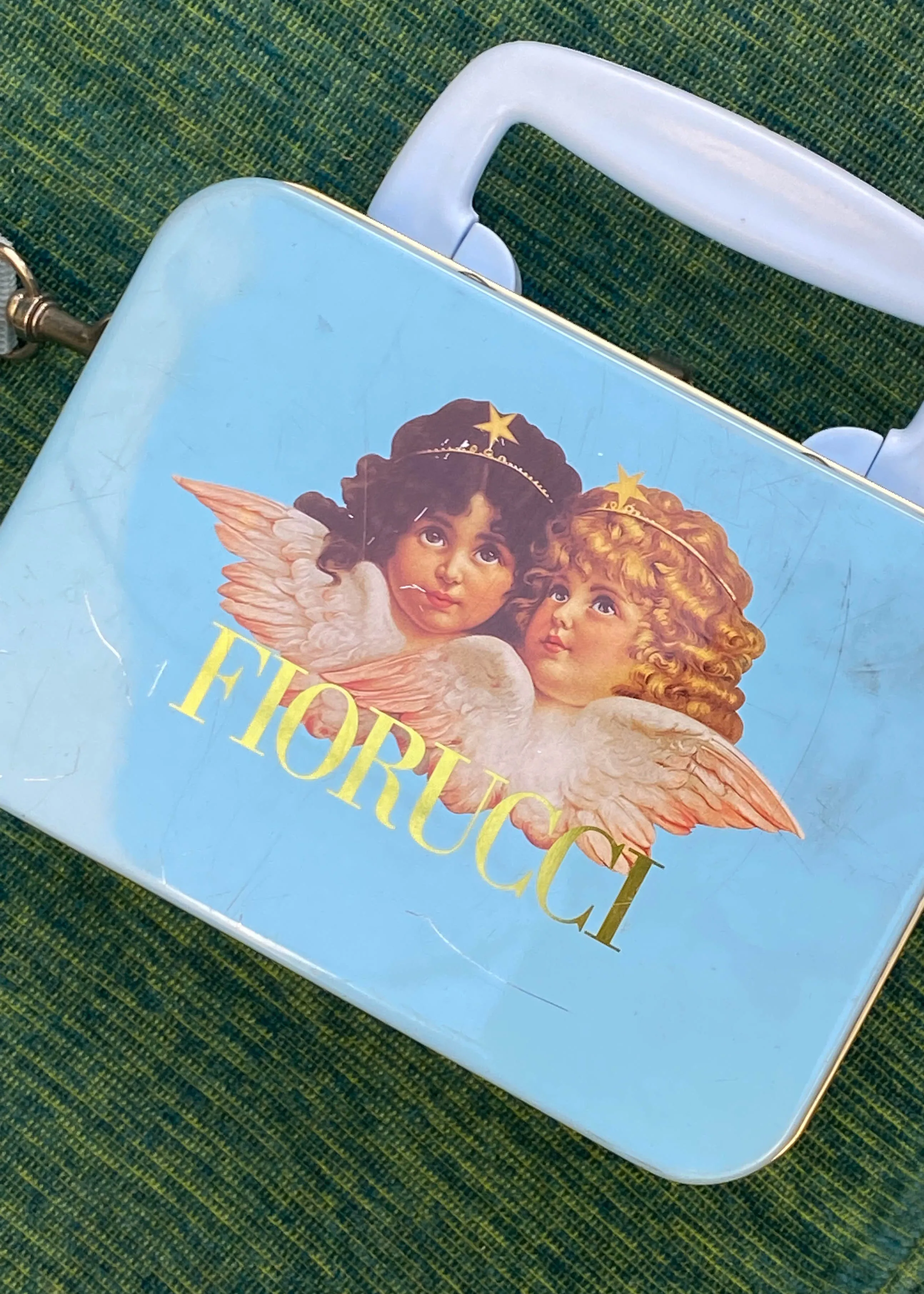 Vintage Blue Fiorucci Box Bag